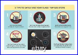 Prestige Marvel Glass Top 3 Burner Gas Stove, Manual Ignition, Black