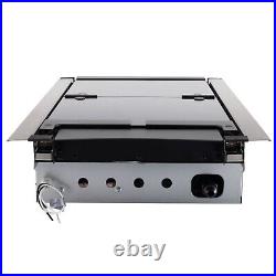 RecPro RV Built in Gas Cooktop 2 Burners RV Cooktop Stove 6,500 BTU Burner