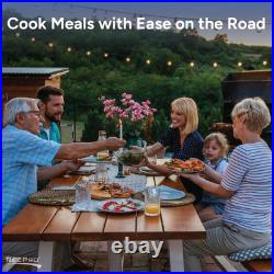 RecPro Suburban RV 3-Burner Propane Gas Cooktop with Glass Cover 9000BTU 12V DC