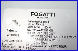 SEE NOTES Fogatti FOIH2B RV Electric Induction Cooktop 1800 W Double Burners