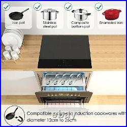 SINGLEHOMIE 4 Burner Induction Cooktop 24 inch 1500W-6000W Electric Induction
