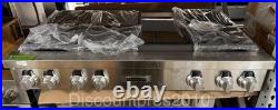 SKS SKSRT480GS 48 Gas Pro Rangetop with 6 Burners & Griddle OPEN BOX