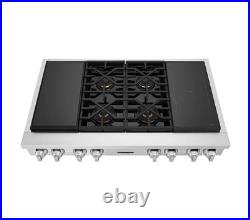 SKS SKSRT480SIS 48 Stainless Steel Dual Fuel Smart Professional Rangetop