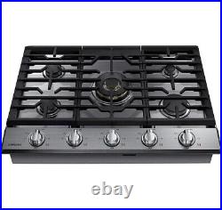 Samsung 30 Built-In Gas Cooktop with WiFi and Dual Power Brass Burner NA30N7755