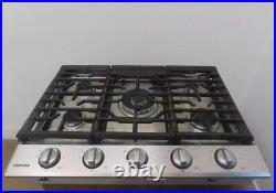 Samsung 30 Built-In Gas Cooktop with WiFi and Dual Power Brass Burner NA30N7755