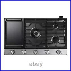 Samsung 36 Inch Gas Smart Cooktop with 5 Sealed Burners NA36N6555TS