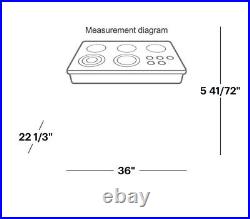 Samsung 36 Inch Gas Smart Cooktop with 5 Sealed Burners NA36N6555TS