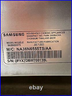 Samsung 36 Inch Gas Smart Cooktop with 5 Sealed Burners NA36N6555TS