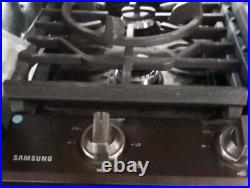 Samsung 36 Stainless Steel 5 Burner Gas Smart Cooktop with Griddle NA36N6555TS