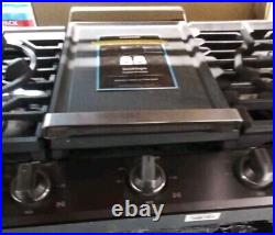 Samsung 36 Stainless Steel 5 Burner Gas Smart Cooktop with Griddle NA36N6555TS