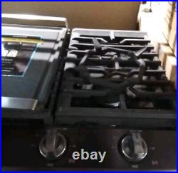 Samsung 36 Stainless Steel 5 Burner Gas Smart Cooktop with Griddle NA36N6555TS