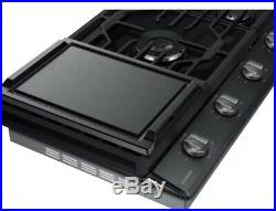 Samsung NA36K6550TG 36 Black Stainless Gas Cooktop