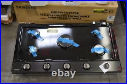 Samsung NA36N6555TG 36 Blk Stainless 5 Burner Gas Cooktop NOB 129654 BFSALE