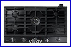 Samsung NA36N7755TG 36 Built-In Gas Cooktop with WiFi & Dual Power Brass Burner