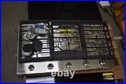 Samsung NA36R5310FS 36 Stainless 5 Burner Natural Gas Cooktop NOB #130503
