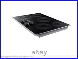 Samsung NZ30K6330RS 30 Stainless Steel Electric 5 Element Smoothtop Stovetop