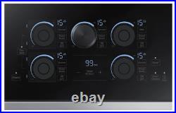 Samsung NZ36K7880US 36 Inch Induction Cooktop with Wi-Fi Connectivity