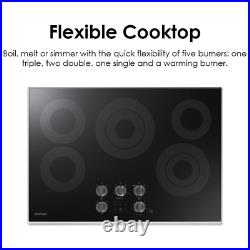 Samsung Smart Cooktop 36 Electric Radiant 5 Burner Smooth Surface NZ36K6430RS