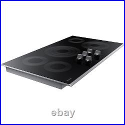 Samsung Smart Cooktop 36 Electric Radiant 5 Burner Smooth Surface NZ36K6430RS