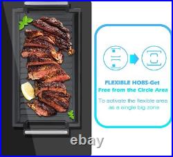 Singlehomie 36 Inch Electric Cooktop, 5 Burner Induction Cooktop with Flexi Zone