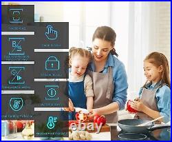 Singlehomie Electric Cooktop 36 Inch 5 Burners Induction Cooktop with Flexi Zone
