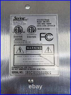 Spring USA SM-181C MAX Induction Cook and Hold Induction Range 110-120V, 1800W