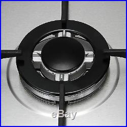Stainless Steel 30inch Built-in 5 Burner Stoves LPG/NG Gas Hob Cooktops COOK TOP