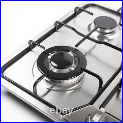 Stainless Steel 33.8/23 5 Burners Stove Top Built-In Gas Propane Cooktop Stove
