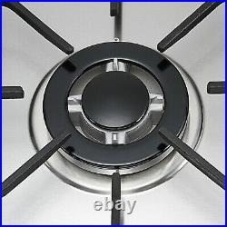 Stainless Steel Gas Cooktop Gas Stove 5 Burners, 30 In Gas Hob with valve