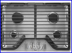 Stainless steel gas stove cooktop Whirlpool in a good condition