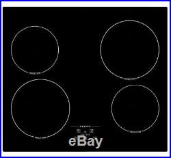 Stoves SIH600TC 59cm 4 Burners Induction Hob Touch Control Black
