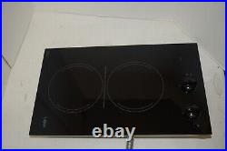Summit 115V 2 burner cooktop in black ceramic glass CR2110B, CR2BV115BK LCR2B120