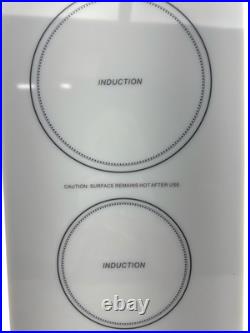 Summit 12W Cooktop 2 Burner Electric Induction White SINC2B23 (OB) Summit 12W Cooktop 2 Burner Electric Induction White SINC2B23 (OB)