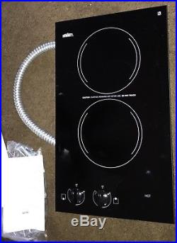 Summit CR2110 Smoothtop Electric Cooktop 2 Burners 12 Black 115 Volt 25 amp