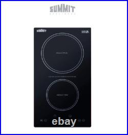 Summit SINC2B115 12W 2 Burner Induction Cooktop BlackNEW