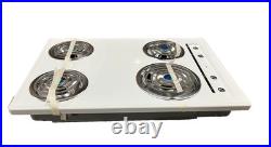 Summitt 30 in Electric Range Cooktop 4 Coil Elements, Porcelain Surface White