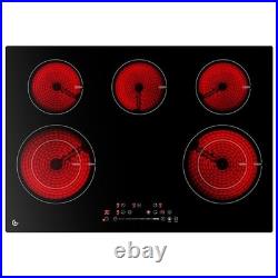 Sunmaki 30 Ceramic Electric Cooktop Black 16 Heating Levels 240V 8400W