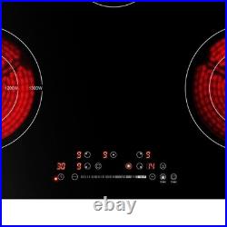 Sunmaki 30 Ceramic Electric Cooktop Black 16 Heating Levels 240V 8400W