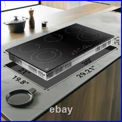 Sunmaki 30 Ceramic Electric Cooktop Black 16 Heating Levels 240V 8400W
