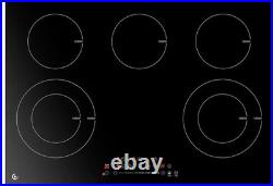 Sunmaki 30 in. 5 Elements Ceramic Electric Cooktop in Black with16 Heating Level