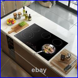 Sunmaki 30 in. 5 Elements Ceramic Electric Cooktop in Black with16 Heating Level