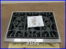 THERMADOR 36 6 Pedestal Star Burner Stainless Pro-Style Gas Rangetop PCG366G