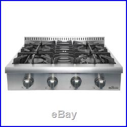 THOR 30/36/48 Stainless Gas Rangetop Cooktop Griddle 4/6/7 Burners Pro Ungrade