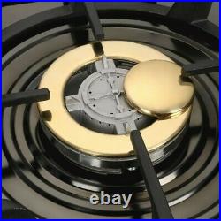 TOP 30 Stainless Steel 5 Burners Built-In Stove Cooktop Gas NG/LPG Hob Cooker