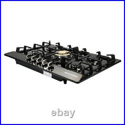 TOP 30 Stainless Steel 5 Burners Built-In Stove Cooktop Gas NG/LPG Hob Cooker