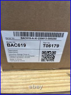 TRAEGER BAC619 T06179 Induction Range Drop-In Cooktop NEW