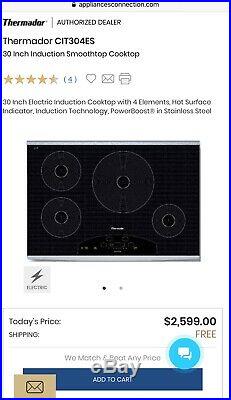 Thermador 30 induction cooktop CIT304ES