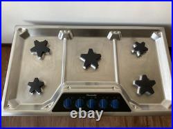 Thermador 36 Masterpiece Series Natural Gas Cooktop with5 Star Burners- SGSX365FS