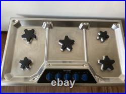 Thermador 36 Masterpiece Series Natural Gas Cooktop with5 Star Burners- SGSX365FS