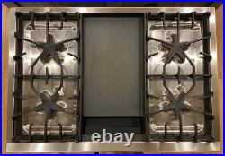 Thermador 36 Professional Gas Rangetop Cooktop Stainless with Griddle PCG364ED Thermador 36 Professional Gas Rangetop Cooktop Stainless with Griddle PCG364ED